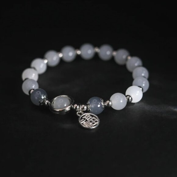 NWT: Grey Moonstone Crystal Blessing Bracelet - Picture 1 of 5